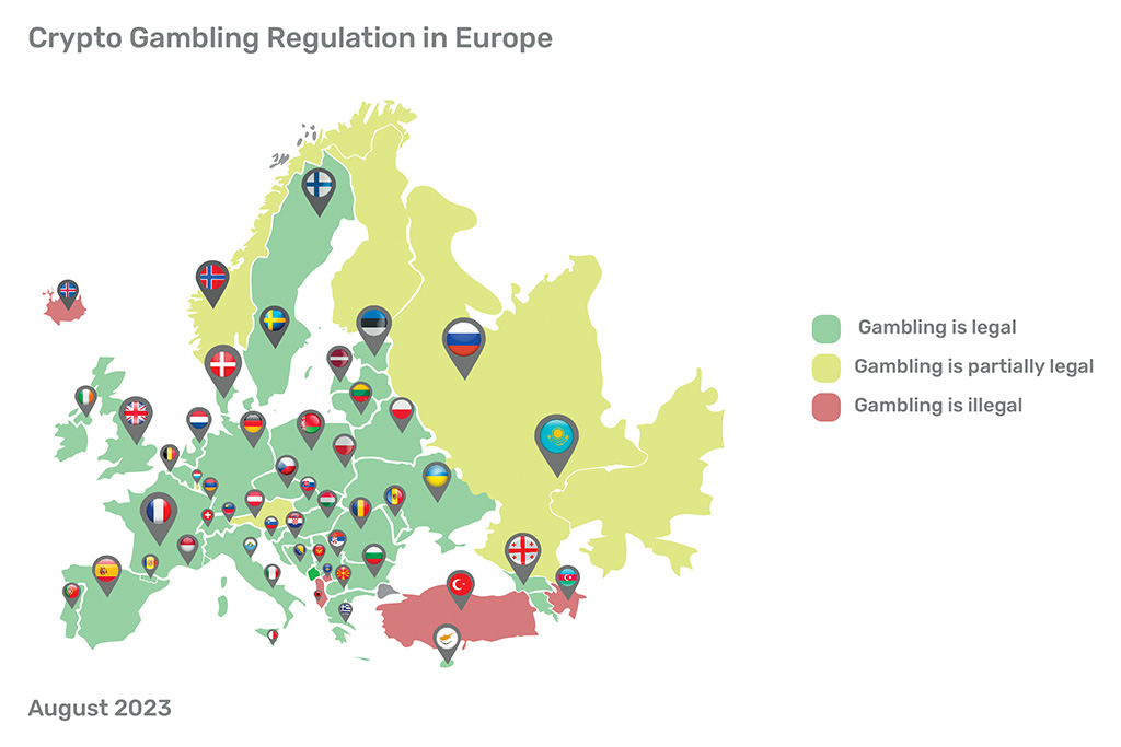 Crypto Gambling Regulations in Europe