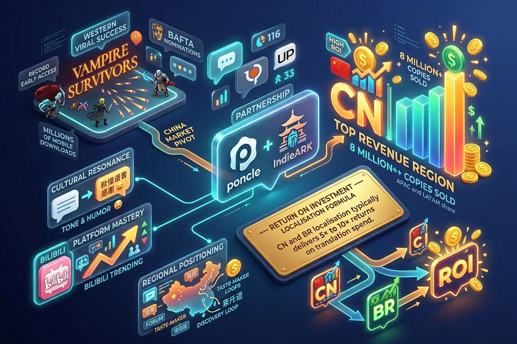 Case Study: The "IndieARK" Pivot for Vampire Survivors - 1Stop Tranlsations